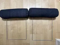 無印良品 2シーター用ヘッドレスト デニム・カバー付き 2個セット（終売品）