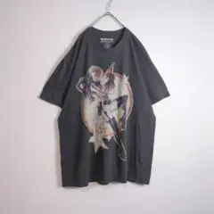 Tシャツ (XL) Fallout プリントデザイン 大判 グレー系 古着