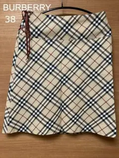 BURBERRY スカート ベージュ チェック サイズ38