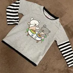 絵本「こぐまちゃん」長袖カットソー 100cm