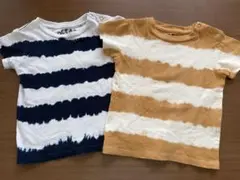 オーシャンアンドグラウンドのストライプTシャツ2枚セット