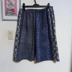 浴衣リメイク　メンズショーパン