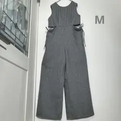 lunacion ウエストカット　オールインワン　Mサイズ グレー
