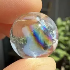 ヒマラヤ産　丸玉　アイリスクォーツ　スフィア　台座付き　8.8mm 自然石③