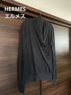 美品 HERMESエルメス カシミヤ100ニットプルオーバー パリ店舗購入