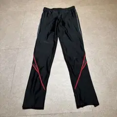 ASICS レギンス　スパッツ　スポーツタイツ　黒　ブラック　赤　L