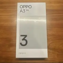 新品/OPPO A3 5G ブラック　SIMフリー