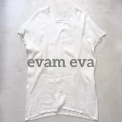 evam eva エヴァムエヴァ　リネン　ポンチョ　Ｖネック　ワンピース