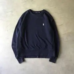 POLO Ralph Lauren ポロ　スウェット　ネイビー　紺色　胸ロゴ
