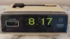 CITIZEN パタパタ時計 昭和レトロ ベージュとブラック 8RD102