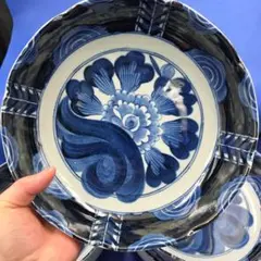 深さがある有田焼盛り皿2枚　煮魚　お造り盛合せ　オードブル　煮物　パスタに