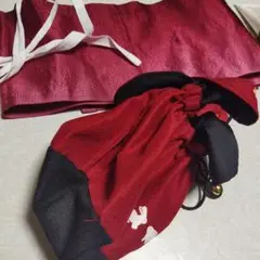 浴衣2点セットレッド