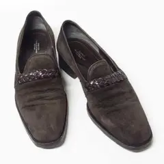 【TOM FORD】バックスキン ローファー ダークブラウン 10