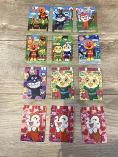 アンパンマンカード　じょうしゃけん　12枚セット　内キラキラカード6枚入り