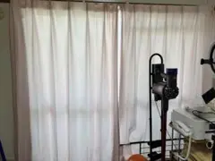ピンクカーテン 長さ　178cm