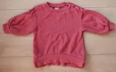 Petit main トレーナー90 こども服 ロゴスウェット