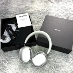 【美品】ワイヤレスヘッドホン　Srhythm NC95 ハイレゾ　シルバー NiceComfort 95 - Hybrid ANC Headphones with Fashion Design