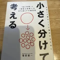 小さく分けて考える : 「悩む時間」と「無駄な頑張り」を80%減らす分解思考