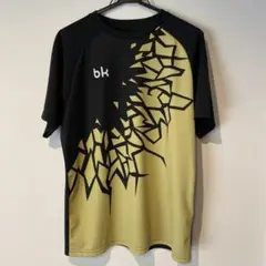 black knight バドミントンシャツ Lサイズ 黒/金
