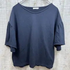 KOE コエ　トップス　Tシャツ　カットソー　M ネイビー　レディース