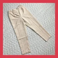 Alma Design◆タッテーパードパンツ（M） ハイウエスト ベージュ　無地
