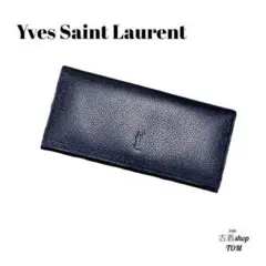 イヴサンローラン 財布 折財布 YVES SAINT LAURENT ネイビー