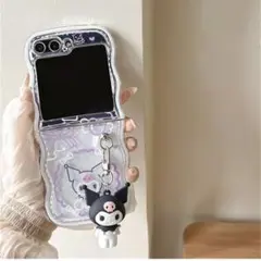 ✨ Galaxy Z Flip3 クロミ クリア ケース スマホカバー キラキラ