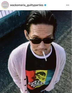 【WACKOMARIA】桃MOHAIR CARDIGAN/新品タグ付/送料込