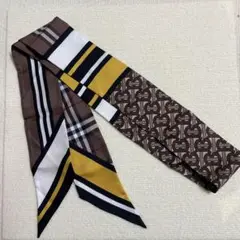 Burberry シルクスキニースカーフ