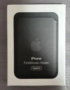 【新品未使用】Apple 純正 FineWoven Wallet ブラック 黒