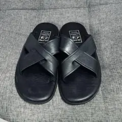 ISLAND SLIPPER LEATHER BLACK 28CM レザー