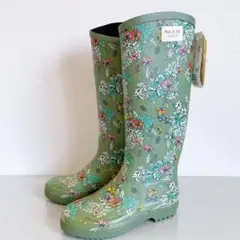 PAUL&JOE × AIGLE Bottes Asarine 花柄ロングブーツ