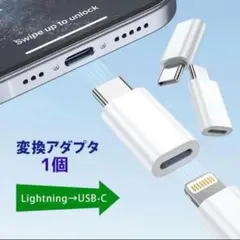 Lightning to USB-C 変換アダプタ 1個 充電用　c