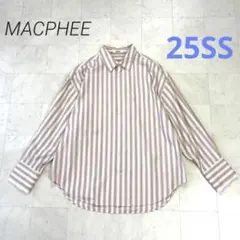 MACPHEE★美品★今期 コットンブロード レギュラーカラーシャツ 25SS