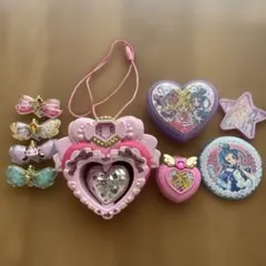 キミとアイドルプリキュア　アイドルハートブローチ　おもちゃセット