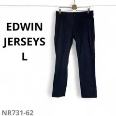 EDWIN JERSEYS チノパン L ネイビー メンズ ERK33C