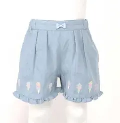 メゾピアノ mezzo piano アイス柄ショートパンツ ハーフパンツ 140