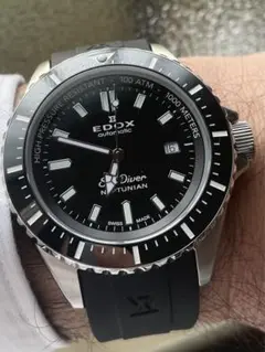 あ*様 【美品】EDOX NEPTUNIAN 黒/緑 国内販売正規品　ネプチュニ 000000000228-01-s.jpg?t=