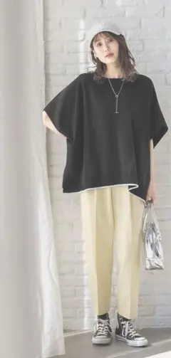 グローバルワーク ウツクシルエットテーパードパンツ