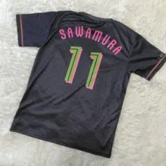 千葉ロッテマリーンズ　BLACKSUMMER　澤村　＃11　レプリカ　Tシャツ