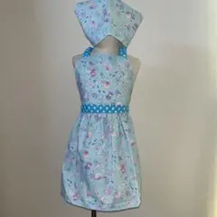 子供エプロン　三角巾セット　ハンドメイド