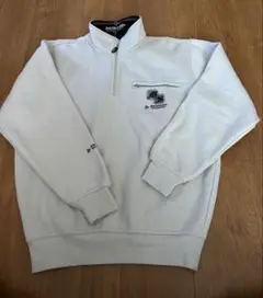 DUNLOP ダンロップ　スウェット 裏起毛ハーフジップ　ゴルフ L 刺繍ロゴ