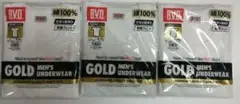 B.V.D. GOLD UNDERWEAR 3パック 半袖丸首　Lサイズ