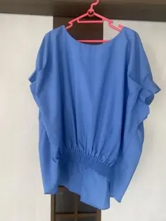 ラナンRANANブルー夏チュニックLサイズ