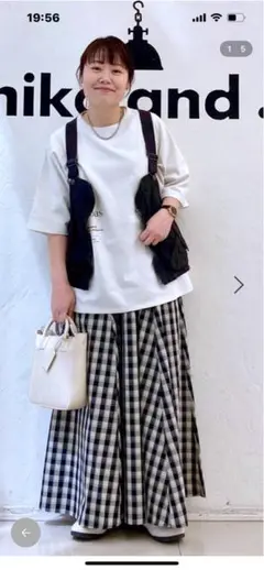 今季❣️美品❣️アソートフレアスカート❣️モノトーンギンガムチェック ❣️