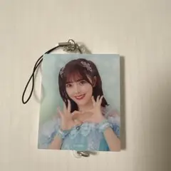 落合希来里　≠ME写真付きキーホルダー 青色