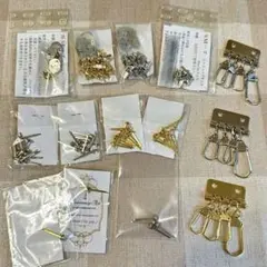 お値下中　カルトナージュ　キーケース金具　割りピン　ミニミニマグネット