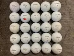 タイトリスト PRO V1　ロストボール 25個　ゴルフボール　ホワイト③