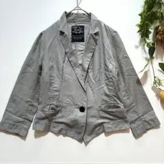 【MURUA】ジャケット　上着　アウター　薄手　七分袖　グレー　M