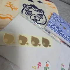 どうぶつの森　レターセット　タオルハンカチ　メモ帳